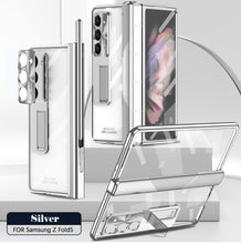 Load image into Gallery viewer, Magnetic Hinge Plating Case For Galaxy Z Fold5 Fold4 Fold3 With Double Hinge Protector - mycasety2023 Mycasety
