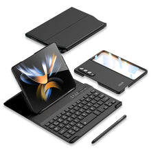 Load image into Gallery viewer, Bluetooth 3.0 Keyboard Magnetic All-inclusive Leather Cover For Samsung Galaxy Z Fold3 Fold4 5G Come With keyboard+Holster Bracket+Phone Case+Capacitive Pen - Mycasety Mycasety
