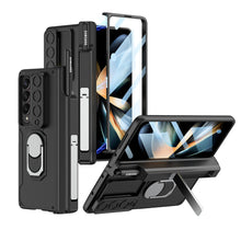Load image into Gallery viewer, Magnetic Folding Armor Lens Protective Case With Back Screen Protector For Samsung Galaxy Z Fold3 Fold4 Fold5 - Mycasety Mycasety
