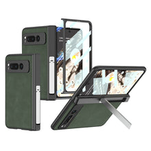 Load image into Gallery viewer, Magnetic Folding Hinge All-inclusive Leather Case With Tempered Film For Google Pixel Fold With Damped folding Bracket - mycasety2023 Mycasety
