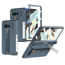 Load image into Gallery viewer, Magnetic Folding All-inclusive Leather Wristband Case With Tempered Film For Google Pixel Fold With Damped Folding Bracket - mycasety2023 Mycasety
