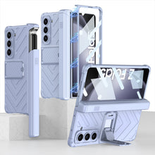 Load image into Gallery viewer, Magnetic Samsung Galaxy Z Fold5 Fold4 Fold3 Case Business Folding Armor Cover With Film &amp; Slide Pen Slot and Kickstand - mycasety2023 Mycasety
