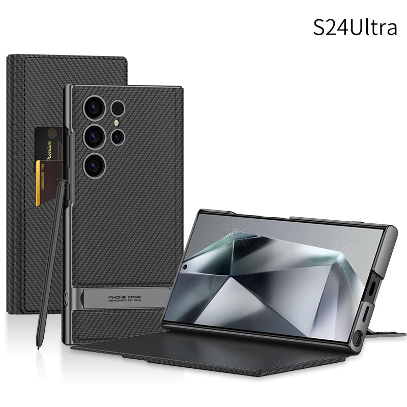 Luxury Leather Cardholder Case With Stand For Samsung S24Ultra S23Ultra
