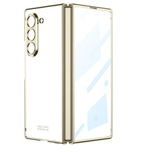 Carregar imagem no visualizador da galeria, Transparent Electroplating Shockproof Phone Case With Back Screen Protector For Samsung Galaxy Z Fold 6
