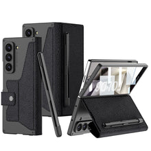Load image into Gallery viewer, Luxurious Suede Cover Shockproof Phone Case With Screen Protector and Pen Slot For Galaxy Z Fold 7/6/5/4/3

