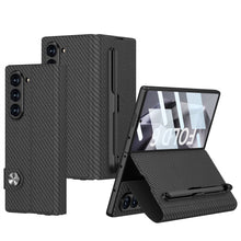 Load image into Gallery viewer, Luxurious Leather Cover Shockproof Phone Case With Screen Protector and Pen Slot For Samsung Galaxy Z Fold6
