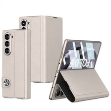 Load image into Gallery viewer, Luxurious Leather Cover Shockproof Phone Case With Screen Protector For Galaxy Z Fold 6/7
