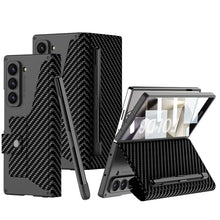 Load image into Gallery viewer, Luxurious Suede Cover Shockproof Phone Case With Screen Protector and Pen Slot For Galaxy Z Fold 7/6/5/4/3
