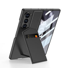 Carregar imagem no visualizador da galeria, Leather Card Holder Shockproof Phone Case With Screen Protector For Samsung Galaxy Z Fold6
