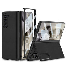 Cargar imagen en el visor de la galería, Luxury Leather Shockproof Phone Case With Back Screen Protector For Samsung Galaxy Z Fold6
