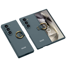 Load image into Gallery viewer, Luxury Leather Shockproof Phone Case With Ring Holder For Samsung Galaxy Z Fold6
