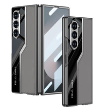 Load image into Gallery viewer, SPORTS DESIGN | Electroplating Leather Shockproof Phone Case With Screen Protector For Samsung Galaxy Z Fold6
