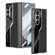 Load image into Gallery viewer, Electroplating Leather Shockproof Phone Case With Screen Protector For Galaxy Z Fold 7/6
