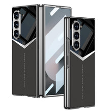 Load image into Gallery viewer, Electroplating Leather Shockproof Phone Case With Screen Protector For Galaxy Z Fold 7/6
