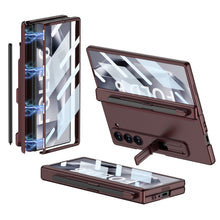 Load image into Gallery viewer, Magnetic Hinge Pen Slot Hidden Bracket All-included Case With Back Screen Protector For Galaxy Z Fold 7/6/5/4/3
