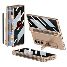 Load image into Gallery viewer, Magnetic Hinge Pen Slot Hidden Bracket All-included Case With Back Screen Protector For Galaxy Z Fold 7/6/5/4/3
