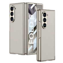 Load image into Gallery viewer, Electroplating Leather Shockproof Phone Case With Screen Protector For Galaxy Z Fold6
