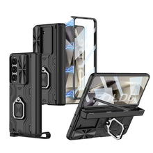 Carregar imagem no visualizador da galeria, Armor Shockproof Ring Holder Pen Box Phone Case With Screen Protector For Samsung Galaxy Z Fold6
