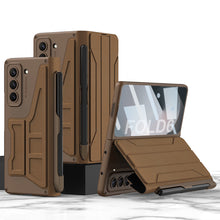 Load image into Gallery viewer, Luxurious Suede Cover Shockproof Phone Case With Screen Protector and Pen Slot For Samsung Galaxy Z Fold6
