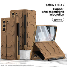 Carregar imagem no visualizador da galeria, Luxurious Leather Cover Shockproof Phone Case With Screen Protector and Pen Slot For Samsung Galaxy Z Fold6
