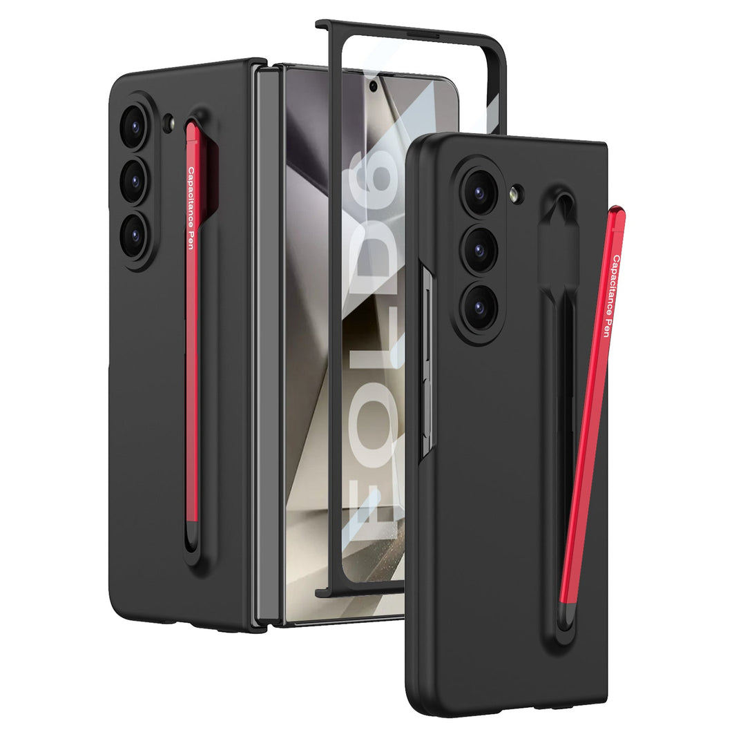 Shockproof Phone Case With Pen Tray Shell and Film For Samsung Galaxy Z Fold 6