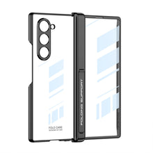 Load image into Gallery viewer, Transparent Magnetic Hinge Bracket Shockproof Phone Case With Screen Protector For Samsung Galaxy Z Fold6
