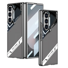 Carregar imagem no visualizador da galeria, SPORTS DESIGN | Cyberpunk Leather Shockproof Phone Case With Screen Protector For Galaxy Z Fold6
