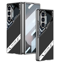 Carregar imagem no visualizador da galeria, SPORTS DESIGN | Cyberpunk Leather Shockproof Phone Case With Screen Protector For Galaxy Z Fold6
