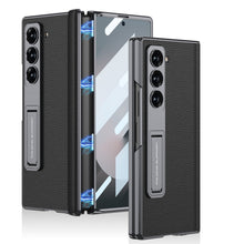 Load image into Gallery viewer, Magnetic Hinge Hidden Bracket All-included Leather Case With Back Screen Protector For Galaxy Z Fold 7/6/5
