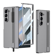 Load image into Gallery viewer, Magnetic Hinge Pen Slot Shockproof Phone Case With Screen Glass Protector For Galaxy Z Fold 6
