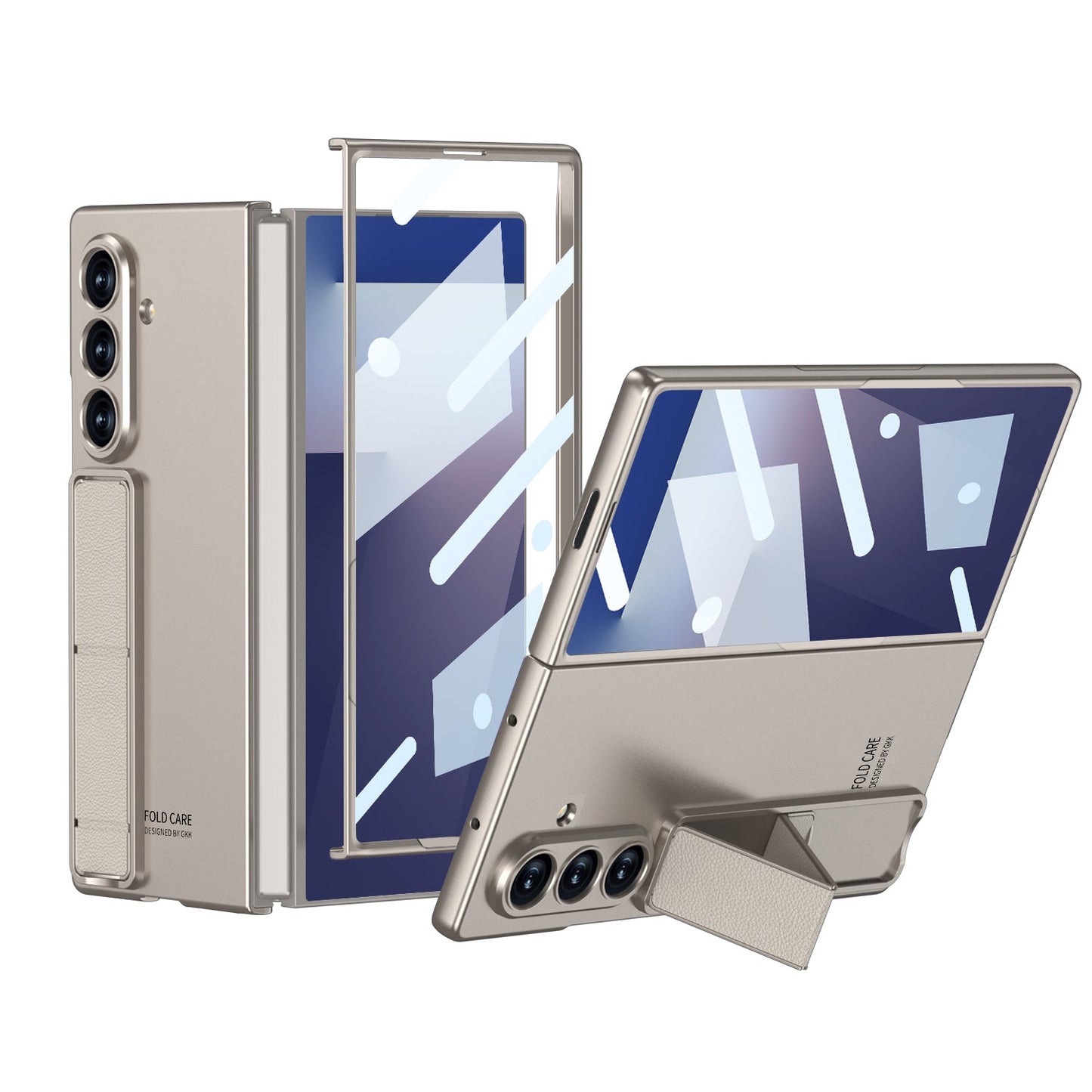 Ultra-thin Phone Case With Back Screen Protector & Wristband For Galaxy Z Fold 7