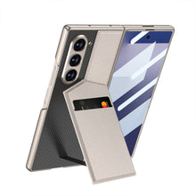 Load image into Gallery viewer, Leather Card Holder Shockproof Phone Case With Screen Protector For Galaxy Z Fold 6/7
