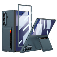 Load image into Gallery viewer, Business-style Leather Card Holderr Phone Case With Back Screen Film For Galaxy Z Fold 7/6/5
