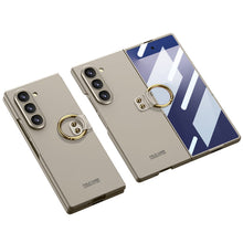 Load image into Gallery viewer, Luxury Leather Shockproof Phone Case With Back Screen Protector For Galaxy Z Fold 6/7
