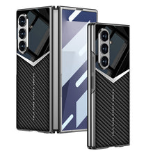Load image into Gallery viewer, Electroplating Leather Shockproof Phone Case With Screen Protector For Galaxy Z Fold 7/6
