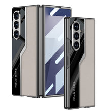 Load image into Gallery viewer, Electroplating Leather Shockproof Phone Case With Screen Protector For Galaxy Z Fold 7/6
