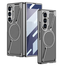 Load image into Gallery viewer, Electroplating Leather Shockproof Phone Case With Screen Protector For Galaxy Z Fold 7/6
