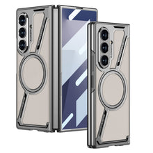 Load image into Gallery viewer, Electroplating Leather Shockproof Phone Case With Screen Protector For Galaxy Z Fold 7/6
