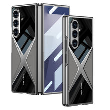 Load image into Gallery viewer, Electroplating Leather Shockproof Phone Case With Screen Protector For Galaxy Z Fold 7/6
