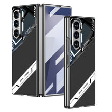 Load image into Gallery viewer, Electroplating Leather Shockproof Phone Case With Screen Protector For Galaxy Z Fold 7/6
