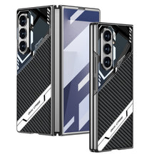 Load image into Gallery viewer, Electroplating Leather Shockproof Phone Case With Screen Protector For Galaxy Z Fold 7/6
