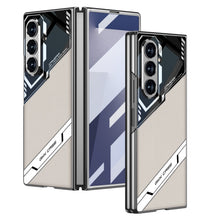 Load image into Gallery viewer, Electroplating Leather Shockproof Phone Case With Screen Protector For Galaxy Z Fold 7/6
