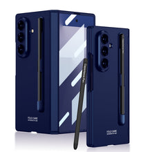 Load image into Gallery viewer, Business-style Magnetic Hinge Phone Case With Pen Slot &amp; Stylus For Galaxy Z Fold7
