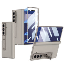 Load image into Gallery viewer, Magnetic Hinge Hidden Bracket All-included Leather Case With Back Screen Protector For Galaxy Z Fold 7/6/5
