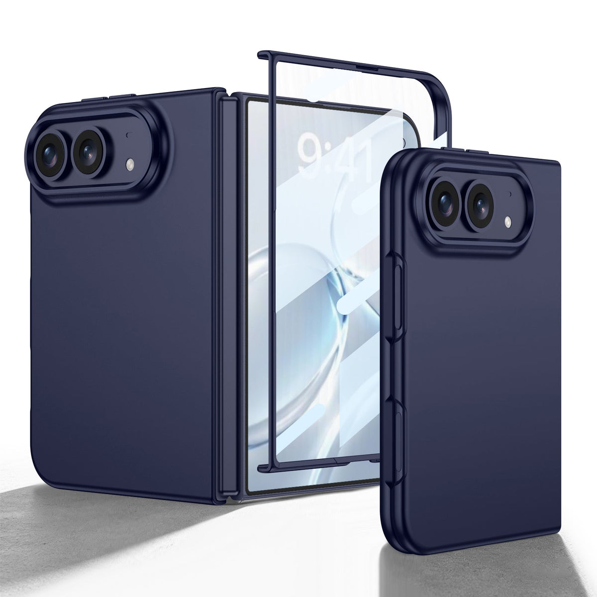 iPhone Duo  | Slim Full‑Coverage Phone Case Built-in Tempered Glass Film