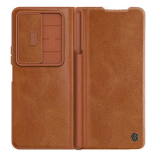 Load image into Gallery viewer, Luxurious Leather Cover Shockproof Phone Case Lens Protector &amp; Pen Slot For Galaxy Z Fold 6/5/4
