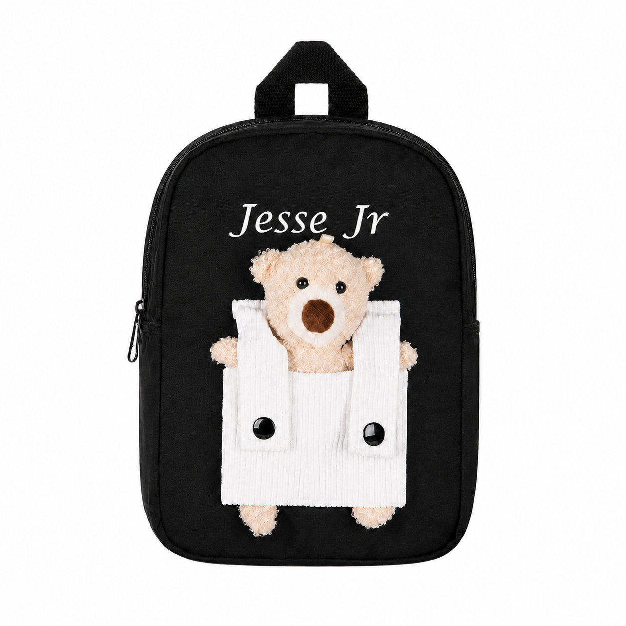 Personalized Teddy Bear Kids Backpack with Custom Name, Cute Detachable Plush School Bag for Preschool & Back-to-School Gifts