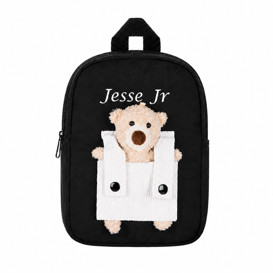Personalized Teddy Bear Kids Backpack with Custom Name, Cute Detachable Plush School Bag for Preschool & Back-to-School Gifts