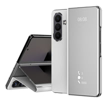 Load image into Gallery viewer, Smart Mirror Clear View Flip Case Luxury Magnetic Leather Kickstand Shockproof Cover For Galaxy Z Fold 7/6/5/4/3
