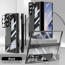 Load image into Gallery viewer, Magnetic Hinge Plating Case For Galaxy Z Fold 7/6/5/4/3 With Double Hinge Protector
